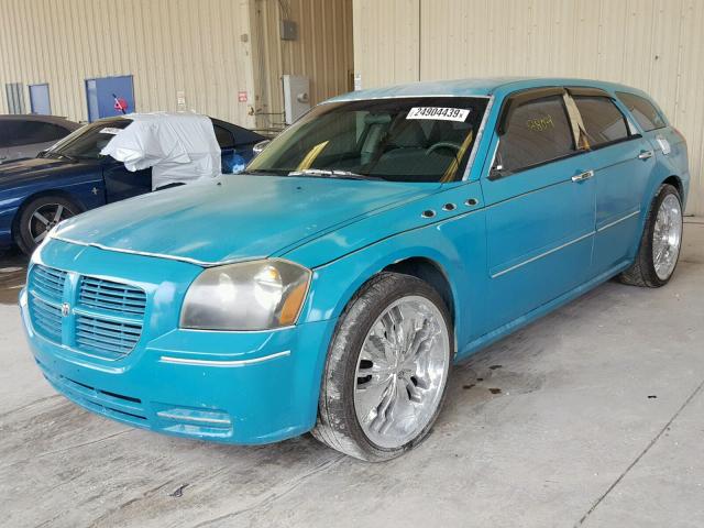 2D4FV47T66H362425 - 2006 DODGE MAGNUM SE BLUE photo 2