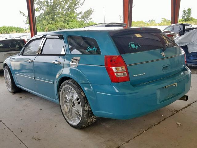 2D4FV47T66H362425 - 2006 DODGE MAGNUM SE BLUE photo 3