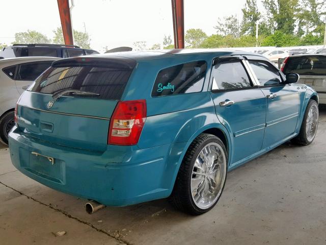 2D4FV47T66H362425 - 2006 DODGE MAGNUM SE BLUE photo 4