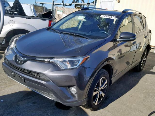 JTMWFREV5HJ721678 - 2017 TOYOTA RAV4 XLE CHARCOAL photo 2