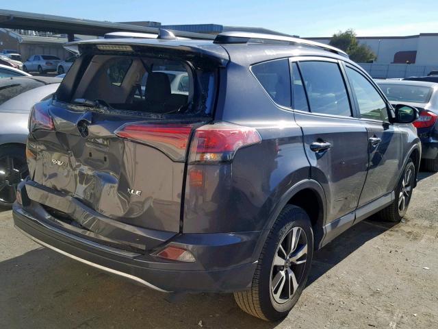 JTMWFREV5HJ721678 - 2017 TOYOTA RAV4 XLE CHARCOAL photo 4