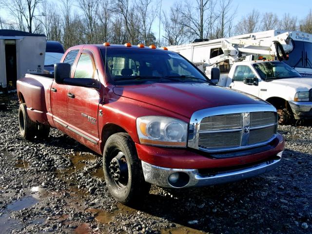 3D7ML48C66G140837 - 2006 DODGE RAM 3500 S RED photo 1