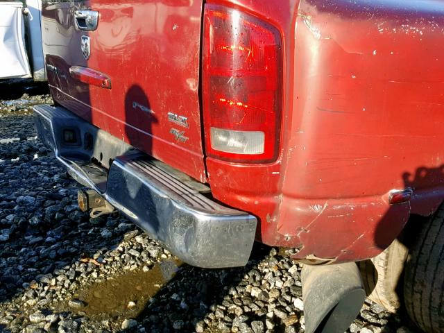 3D7ML48C66G140837 - 2006 DODGE RAM 3500 S RED photo 9