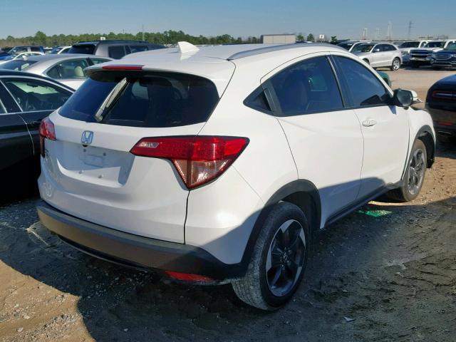 3CZRU5H77JM705235 - 2018 HONDA HR-V EXL WHITE photo 4