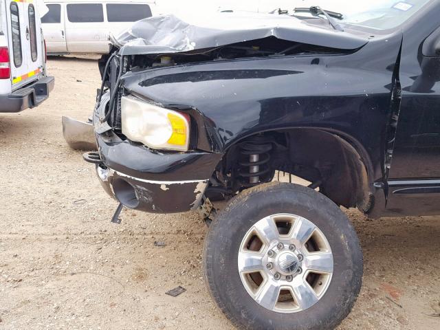 3D7KS28C85G755807 - 2005 DODGE RAM 2500 S შავი ფოტო 9