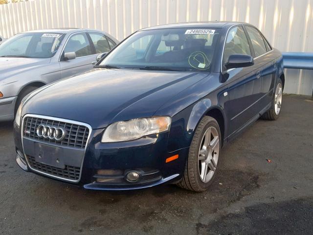 WAUAF78E08A084223 - 2008 AUDI A4 2.0T BLUE photo 2