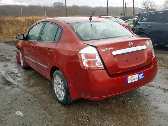 3N1AB6AP1AL654817 - 2010 NISSAN SENTRA 2.0 RED photo 3