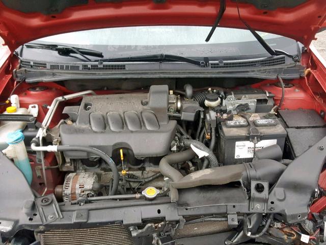 3N1AB6AP1AL654817 - 2010 NISSAN SENTRA 2.0 RED photo 7