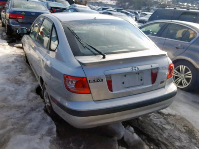 KMHDN56D35U133308 - 2005 HYUNDAI ELANTRA GL SILVER photo 3