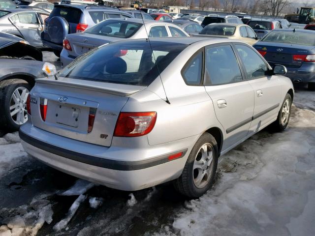 KMHDN56D35U133308 - 2005 HYUNDAI ELANTRA GL SILVER photo 4