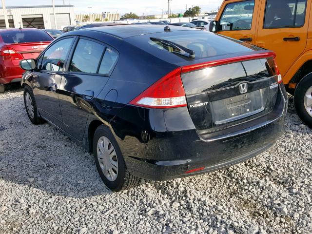 JHMZE2H36BS008676 - 2011 HONDA INSIGHT BLACK photo 3