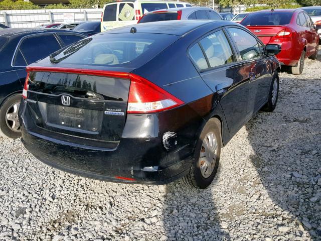 JHMZE2H36BS008676 - 2011 HONDA INSIGHT BLACK photo 4