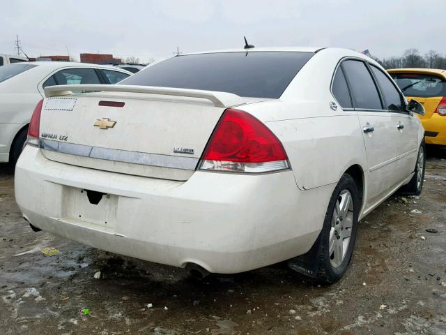 2G1WU583689238858 - 2008 CHEVROLET IMPALA LTZ WHITE photo 4