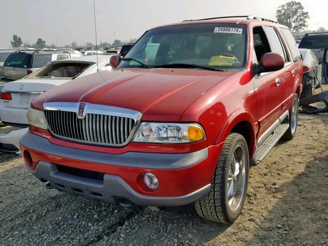 5LMPU28L2WLJ24722 - 1998 LINCOLN NAVIGATOR 红色 照片 2