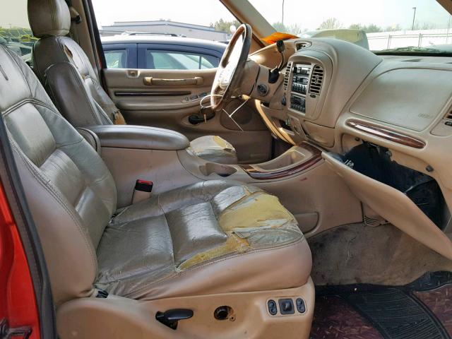 5LMPU28L2WLJ24722 - 1998 LINCOLN NAVIGATOR 红色 照片 5