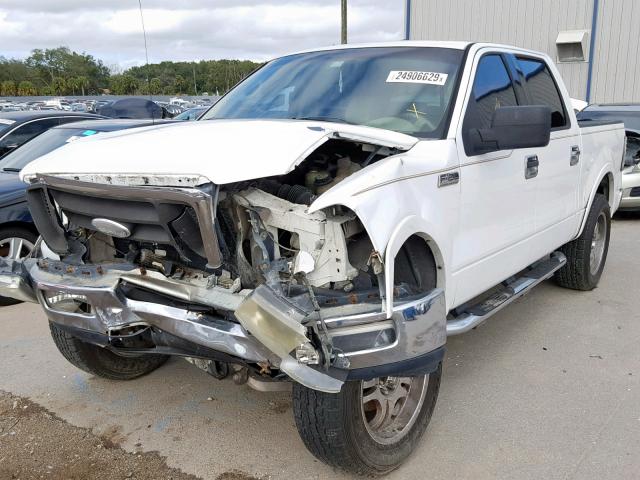 1FTPW14594KB16025 - 2004 FORD F150 SUPER WHITE photo 2