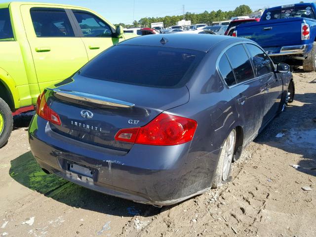 JNKCV61E29M302602 - 2009 INFINITI G37 BASE BLUE photo 4