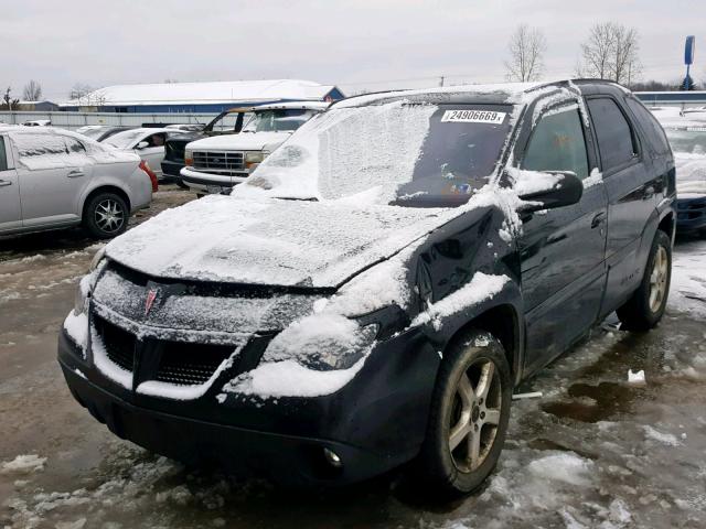 3G7DA03E75S512133 - 2005 PONTIAC AZTEK BLACK photo 2