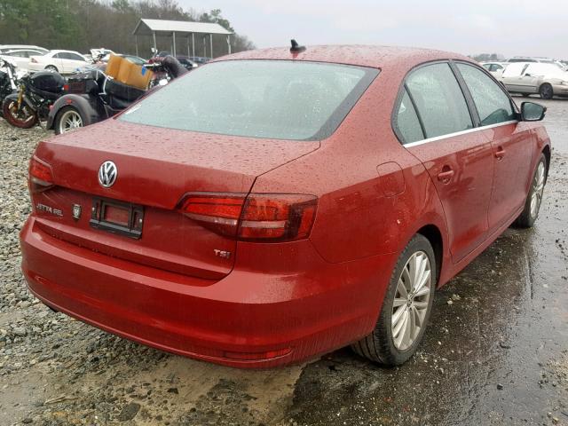 3VWL07AJ5GM311022 - 2016 VOLKSWAGEN JETTA SEL MAROON photo 4