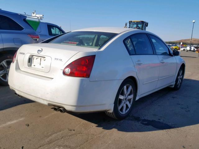 1N4BA41E95C810617 - 2005 NISSAN MAXIMA SE WHITE photo 4