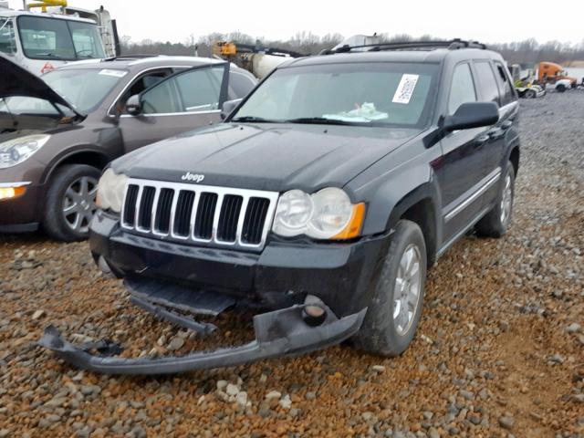 1J8HR58N88C236047 - 2008 JEEP GRAND CHER BLACK photo 2