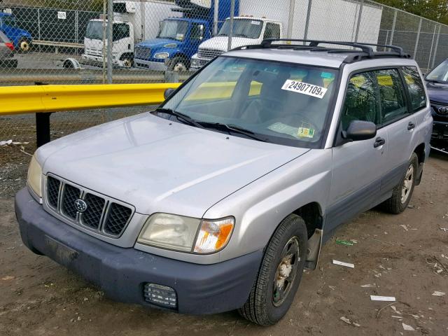 JF1SF63562G709131 - 2002 SUBARU FORESTER L SILVER photo 2