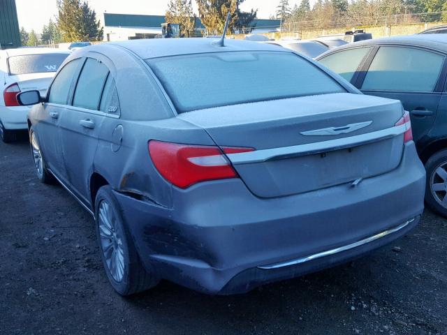 1C3CCBAB3DN671921 - 2013 CHRYSLER 200 LX GRAY photo 3