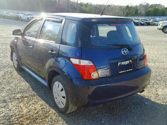 JTKKT624060159072 - 2006 TOYOTA SCION XA BLUE photo 3