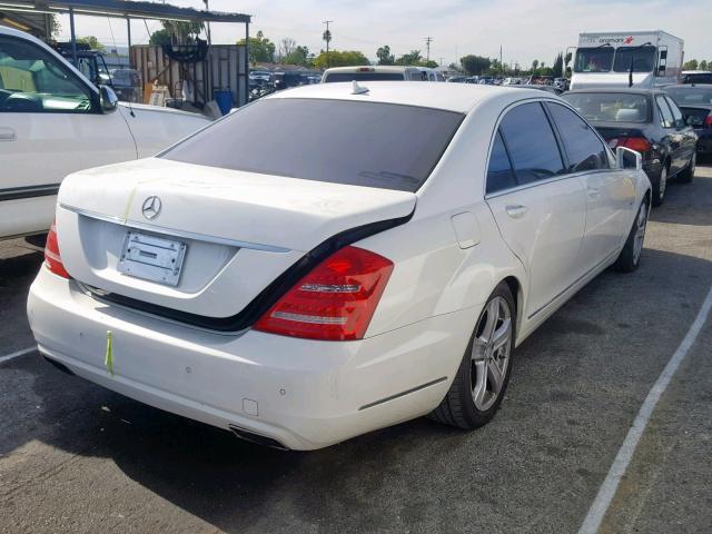 WDDNG9FB4AA312175 - 2010 MERCEDES-BENZ S 400 WHITE photo 4