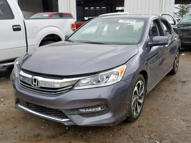 1HGCR3F04HA032775 - 2017 HONDA ACCORD EXL GRAY photo 2