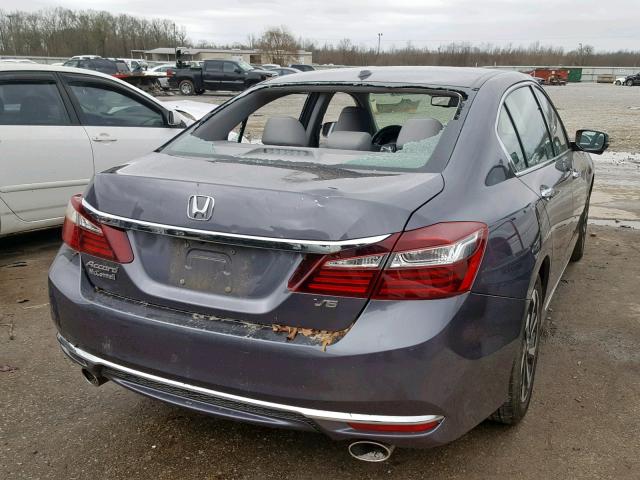 1HGCR3F04HA032775 - 2017 HONDA ACCORD EXL GRAY photo 4