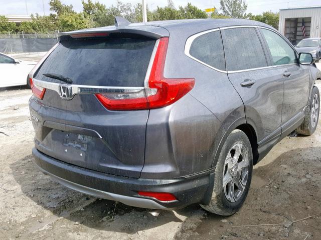 7FARW1H84HE006388 - 2017 HONDA CR-V EXL GRAY photo 4