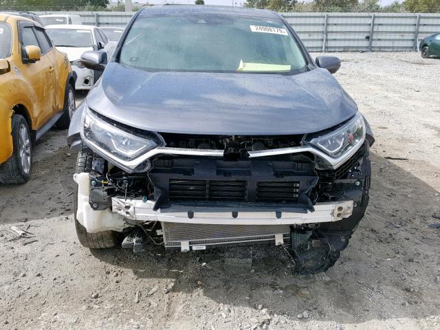 7FARW1H84HE006388 - 2017 HONDA CR-V EXL GRAY photo 9