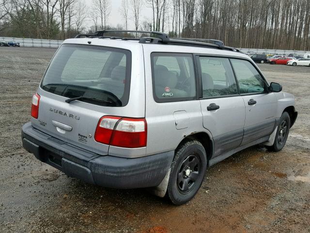 JF1SF63542H745068 - 2002 SUBARU FORESTER L SILVER photo 4