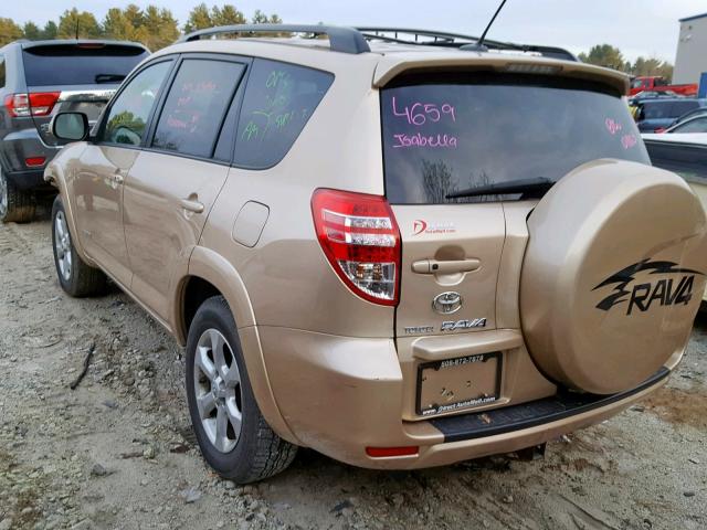 2T3DK4DV7AW035480 - 2010 TOYOTA RAV4 LIMIT TAN photo 3