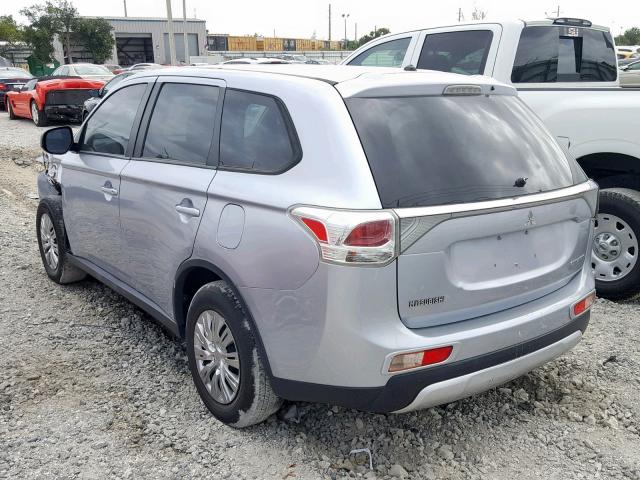 JA4AD2A35FZ013323 - 2015 MITSUBISHI OUTLANDER SILVER photo 3