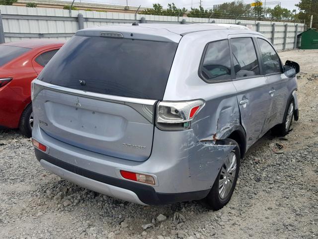 JA4AD2A35FZ013323 - 2015 MITSUBISHI OUTLANDER SILVER photo 4