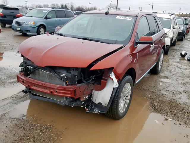 2LMDJ6JK7FBL32378 - 2015 LINCOLN MKX ORANGE photo 2