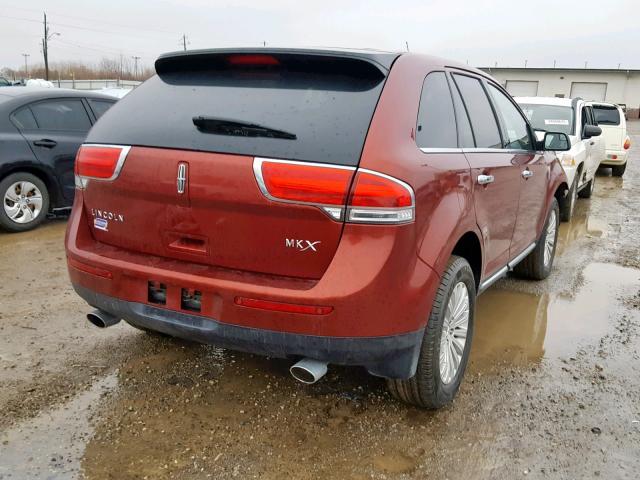 2LMDJ6JK7FBL32378 - 2015 LINCOLN MKX ORANGE photo 4