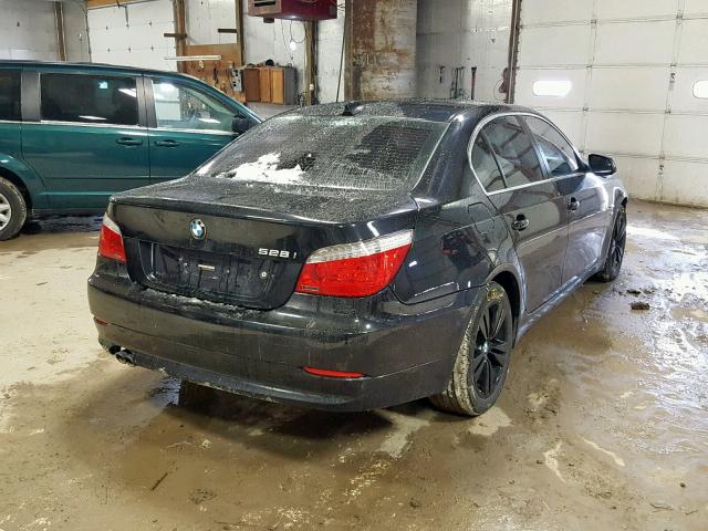 WBANV1C54AC388481 - 2010 BMW 528 XI BLACK photo 4