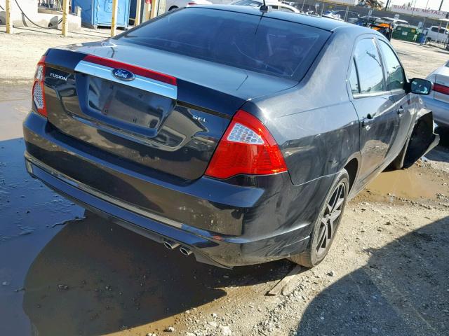 3FAHP0JA7AR241566 - 2010 FORD FUSION SEL BLACK photo 4