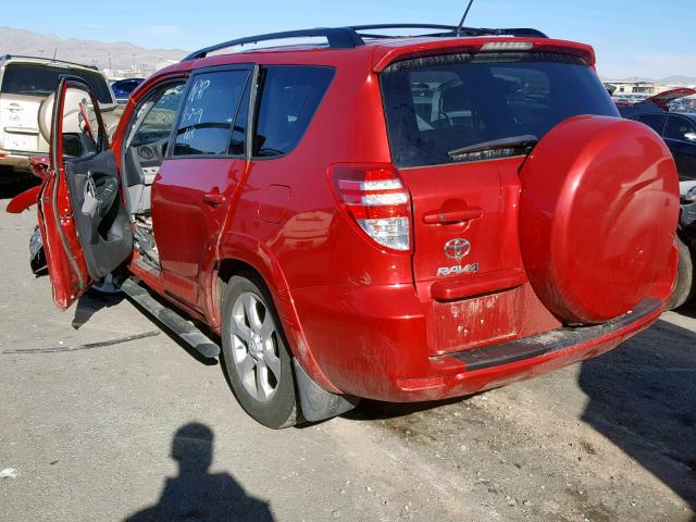 2T3DK4DV4BW063450 - 2011 TOYOTA RAV4 LIMIT RED photo 3