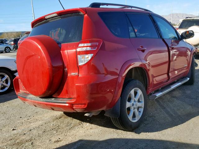 2T3DK4DV4BW063450 - 2011 TOYOTA RAV4 LIMIT RED photo 4