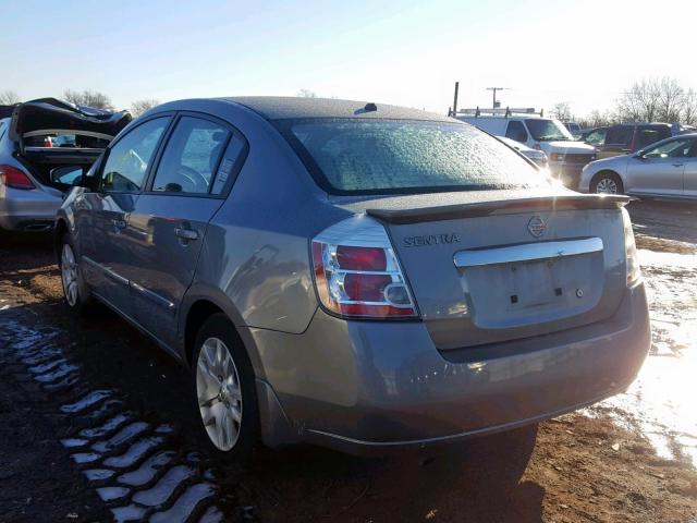 3N1AB6APXCL774988 - 2012 NISSAN SENTRA 2.0 GRAY photo 3