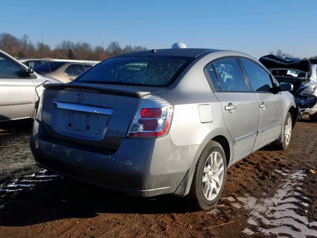 3N1AB6APXCL774988 - 2012 NISSAN SENTRA 2.0 GRAY photo 4