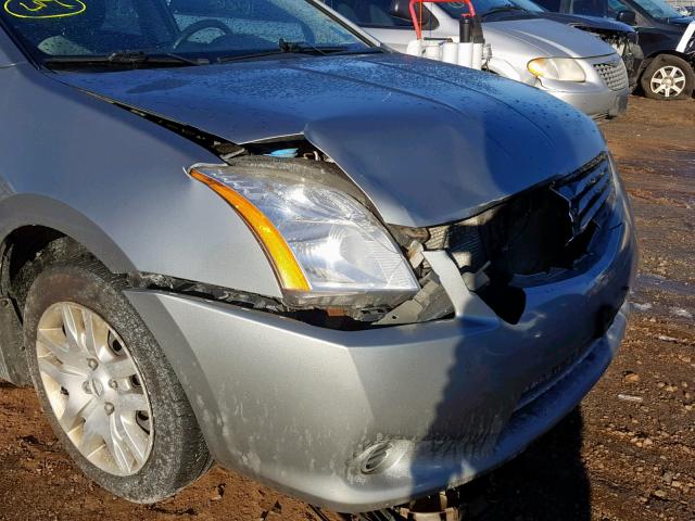 3N1AB6APXCL774988 - 2012 NISSAN SENTRA 2.0 GRAY photo 9