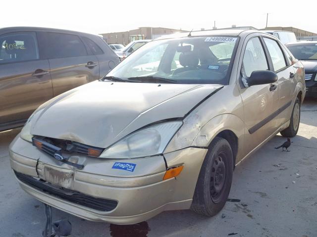 1FAFP33P42W293374 - 2002 FORD FOCUS LX GOLD photo 2