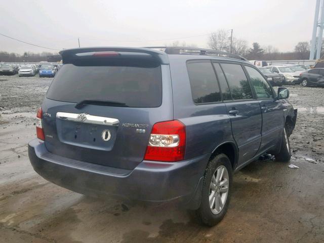 JTEEW21A860005328 - 2006 TOYOTA HIGHLANDER GRAY photo 4