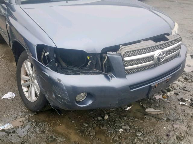 JTEEW21A860005328 - 2006 TOYOTA HIGHLANDER GRAY photo 9