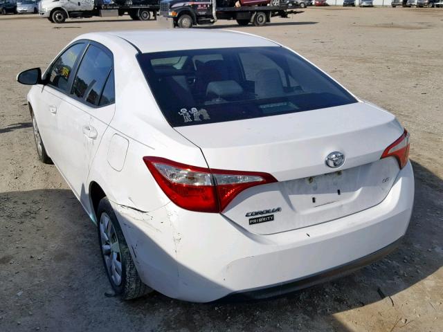 2T1BURHE0FC419062 - 2015 TOYOTA COROLLA L WHITE photo 3